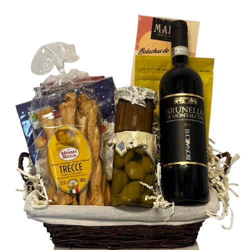 "Nibbles & Nightcap" Gift Basket