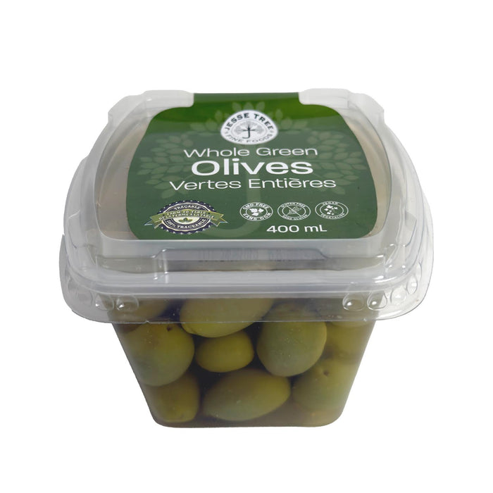 Jesse Tree Whole Green Olives (400 mL)