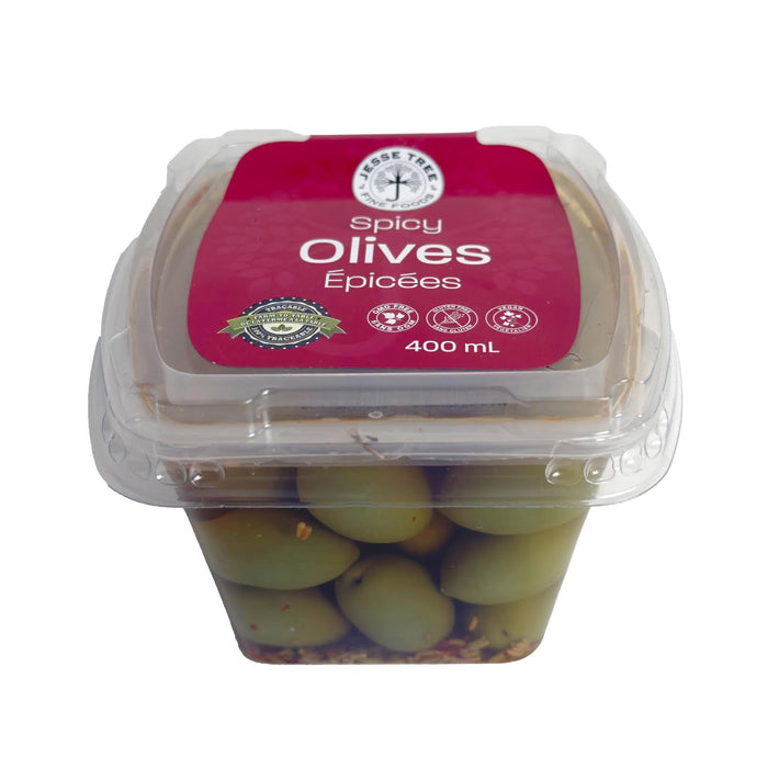 Jesse Tree Spicy Halkidiki Olives (400 mL)