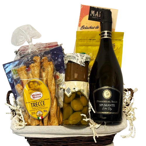 "Nibbles & Nightcap" Gift Basket