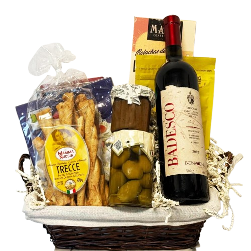 "Nibbles & Nightcap" Gift Basket