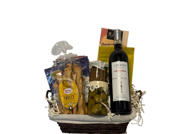 "Nibbles & Nightcap" Gift Basket