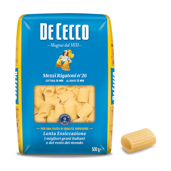 De Cecco Mezzi Rigatoni n°26 (500 g)