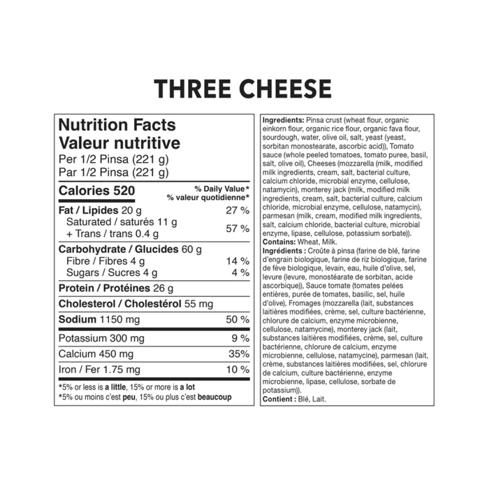 GSP 3 Cheese Pinsa (453g, 6 Pack)