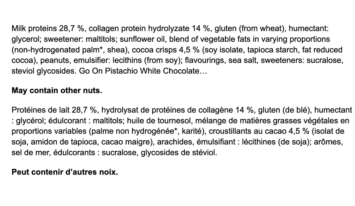 Go On 50% Cookies & Cream Premium Protein Bar with Collagen - 40g (10 Pack)