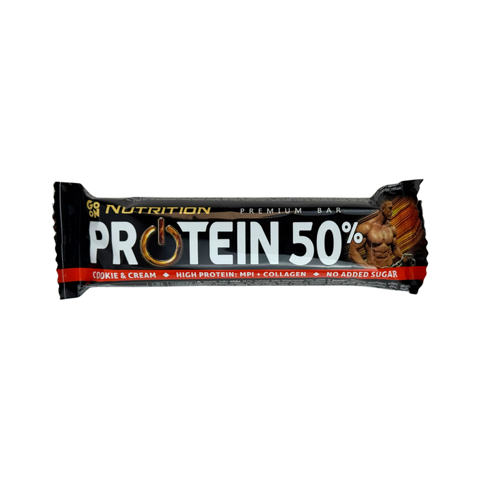 Go On 50% Cookies & Cream Premium Protein Bar with Collagen (40 g)