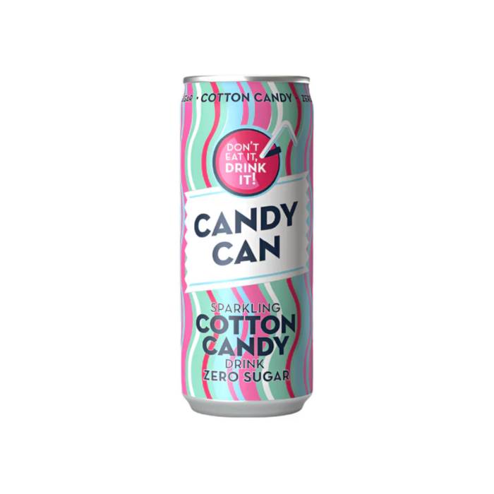Candy Can Cotton Candy Sparkling Zero Sugar Drink (330 mL)