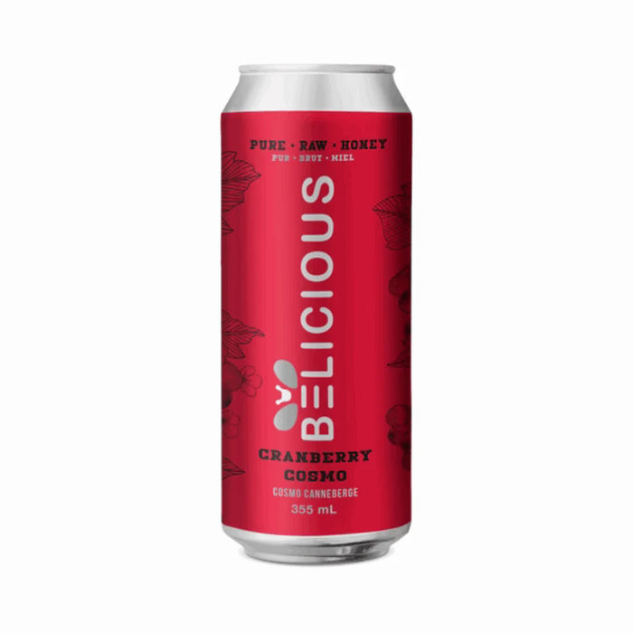 Belicious Cranberry Cosmo Sparkling Honey Beverafe (355 mL)