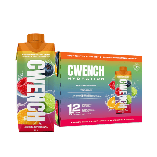 Cwench Hydration Sports Drink Rainbow Swirl (500 mL)