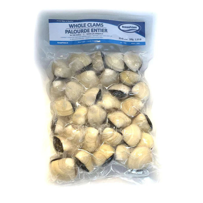 Whole Clams in Shell (500 g) — Jesse Tree Fine Foods Retail