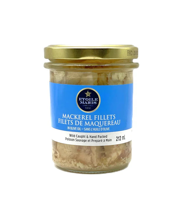 Etoile Maris Mackerel Fillets in Extra Virgin Olive Oil (212 mL)
