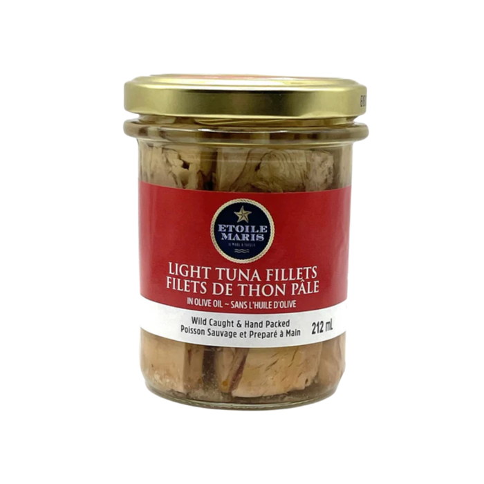 Etoile Maris Light Tuna Fillets in Organic Olive Oil (212 mL)
