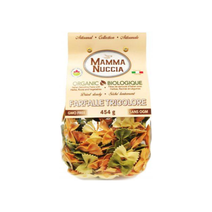 Mamm Nuccia Organic Farfalle Tricolore (454 g)