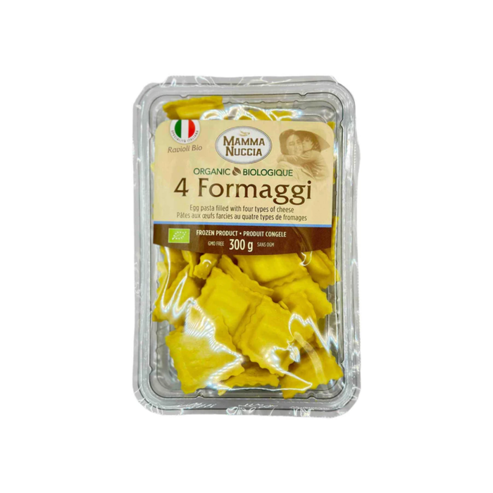 Mamma Nuccia Organic Frozen 4 Cheese Ravioli (300 g)