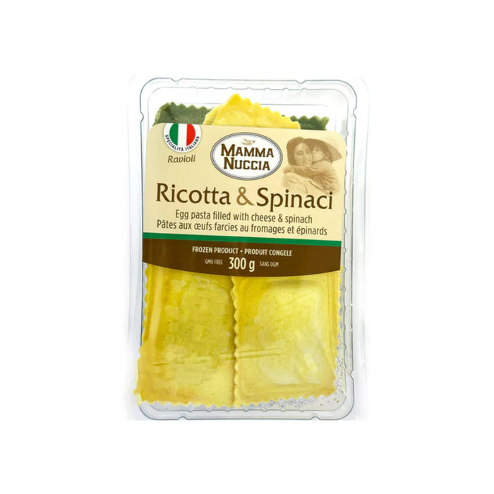Mamma Nuccia Frozen Egg Pasta - Ravioli Filled with Ricotta and Spinach (300 g)