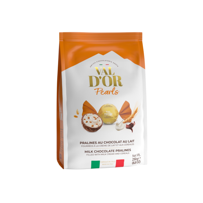 Val d'Or Milk Chocolate Pralines with Milk Cream & Cereals (250 g)