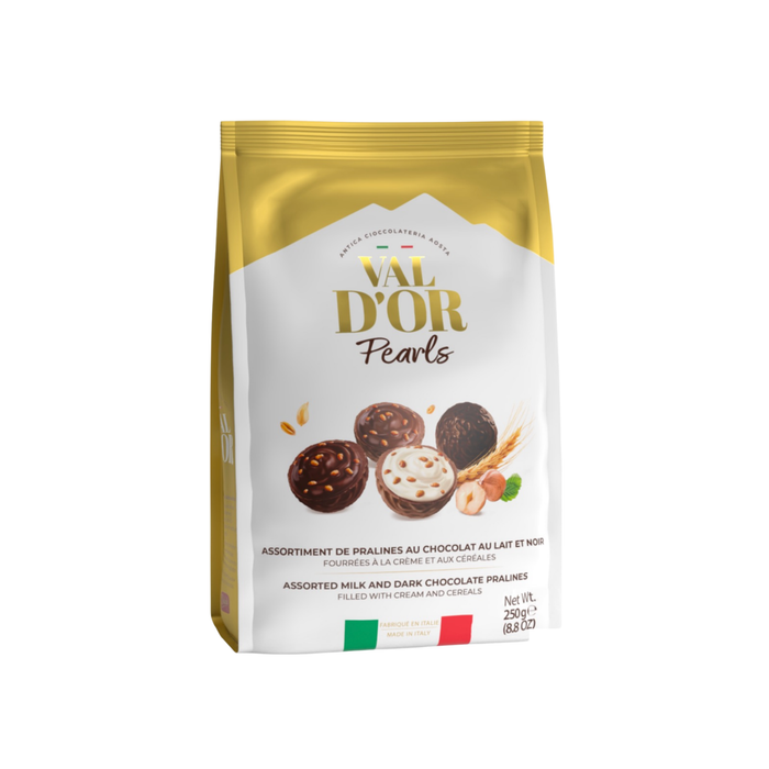 Val d'Or Dark and Milk Chocolate Pralines with Cereals (250 g)