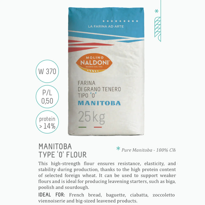 Molino Naldoni Manitoba "0" Flour (25 kg)