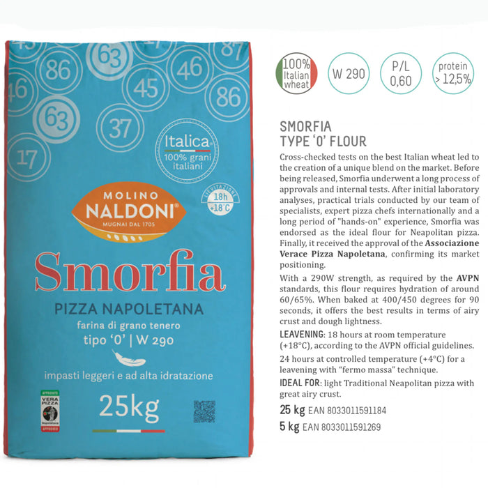 Molino Naldoni Smorfia Type '0' Flour (25 kg)