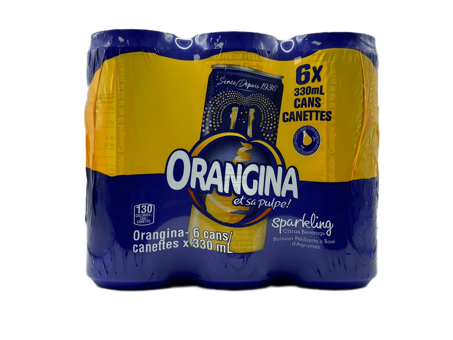 Orangina Sparkling Citrus Beverage (6 x 330mL)