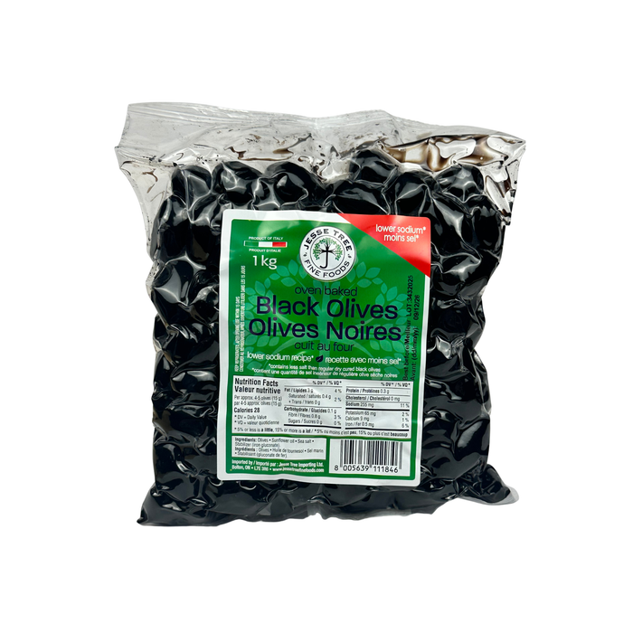 Oven Baked Black Olives (1kg)