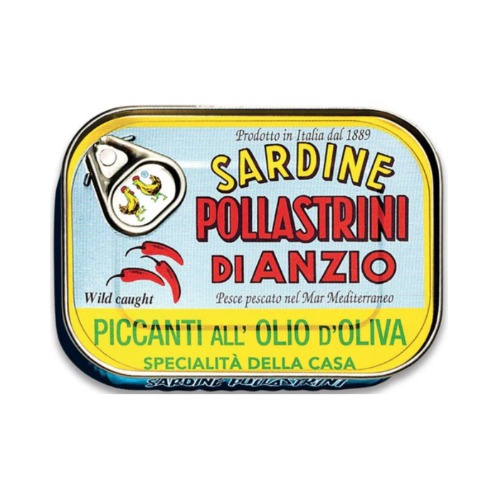 Pollastrini Spicy Sardines in Olive Oil (100 g)