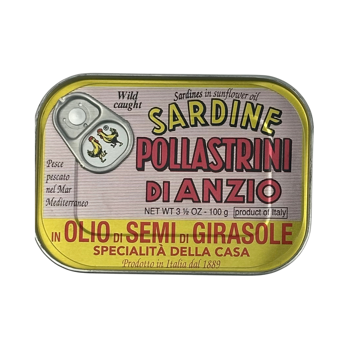 Pollastrini Sardines in Sunflower Oil (100 g)