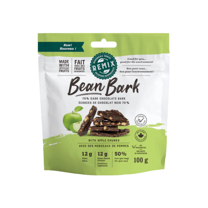 ReMix Bean Bark 70% Dark Chocolate and Apple (100 g)
