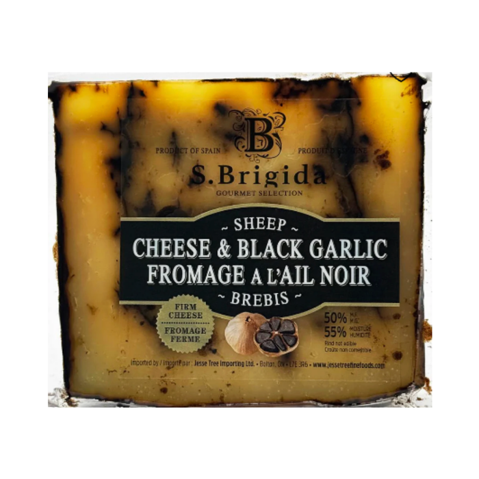 S. Brigida Black Garlic Sheep Cheese Wedge (150 g)