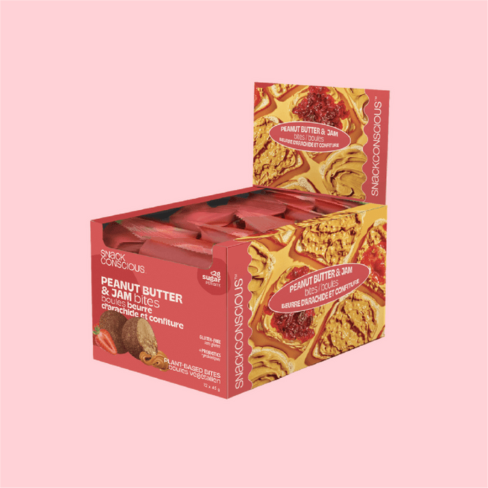 Snack Conscious Peanut Butter and Jam Bites (8 bags x 45 g)