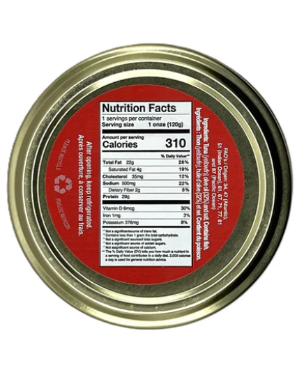 Etoile Maris Light Tuna Fillets in Organic Olive Oil (212 mL)