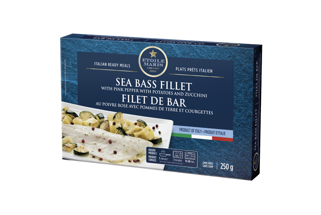Etoile Maris Sea Bass Fillet with Peppercorns and Vegetables (250 g)