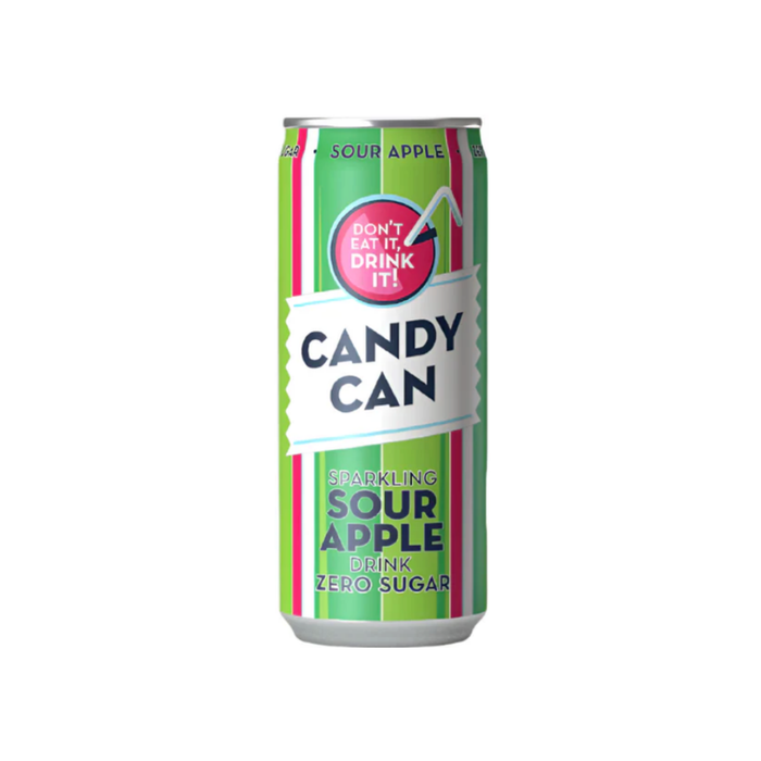 Candy Can Sour Apple Sparkling Zero Sugar Drink (330 mL)