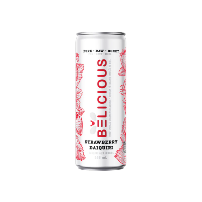 Belicious Strawberry Daquiri Sparkling Honey Beverage (355 mL)