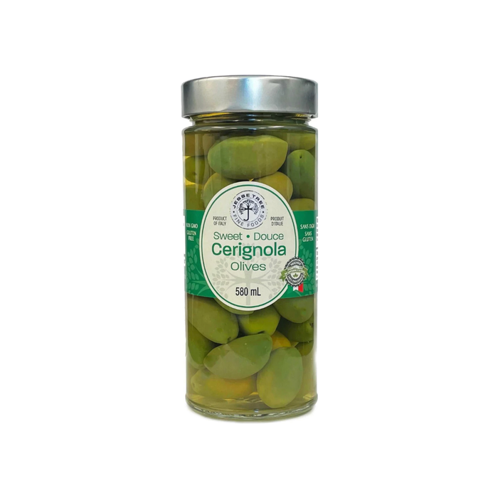 Jesse Tree Sweet Green Cerignola Olives (580 mL)
